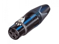 Обжимной разъем XLR Van den Hul NC3FXX  Тип Мама. Цвет черный, с посеребренным контактом