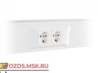 Суппорт с рамкой на 2 поста (45х45) в профиль для кабель-канала 100х50 100008S 6шт/уп SPL