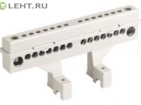 Клеммный блок 2х12 модуля + суппорты, с крепежом (87512): Клеммный блок