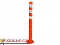 Столбик гибкий 750мм, 3 полосы