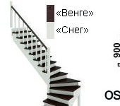 Крашенные деревянные лестницы Profi&Hobby