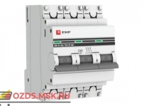 ЭКФ PROxima mcb4763-3-10D-pro Выкл.автомат. ВА 47-63 3P 10А (D) 4,5кА