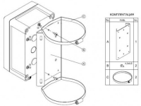 КМГ-4: Кронштейн на круглую опору