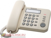 Panasonic KX-TS2352RUJ проводной телефон, цвет бежевый: Проводной телефон