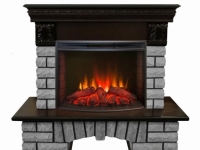 Электрокамин (очаг+портал): Real-Flame Country LUX Rock 25 с очагом Evrika 25,5 LED