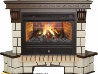 Электрокамин (очаг+портал): Real-Flame Stone Corner new 26/HL с очагом 3D Novara