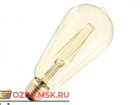 IN HOME LED-ST64-deco Лампа 7Вт Е27 3000К 630Лм золотистая
