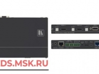 DIP-20: Передатчик HDMI/VGA, стерео аудио, двунаправленного RS-232, ИК и Ethernet по витой паре HDBaseT с кнопкой управления коммутатором Step-In