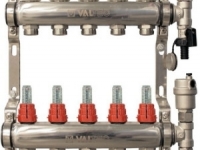 Блок коллекторный(ВР-ВР-выход ЕК) Valtec VTc.589 .EMNX 1″, 6 x 3/4″, «евроконус»