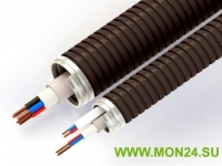 Металлорукав в ПВХ оболочке РЗ-ЦП-Мр-НГ-10: Рукав гибкий металлический в ПВХ оболочке