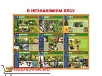 В незнакомом лесу: Плакат по безопасности