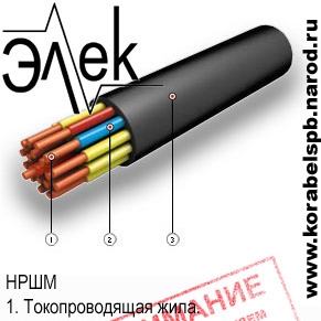 НРШМ продажа судового кабеля