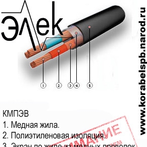Кабель КМПЭВ, КМПЭВнг, КМПЭВнг-LS из наличия