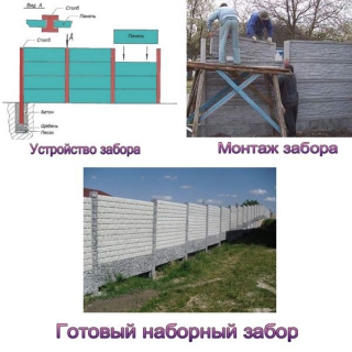 наборный забор